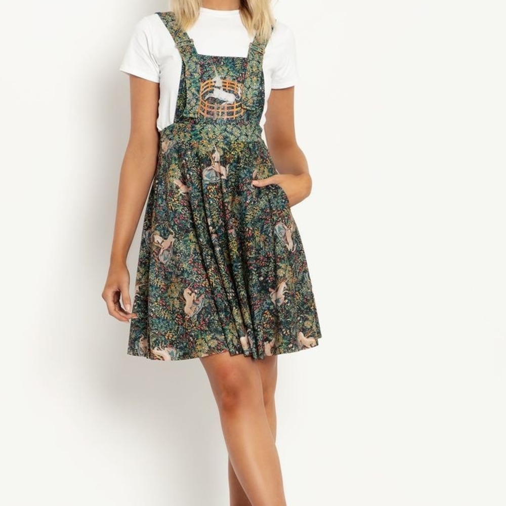 Floral Pinafore Dress